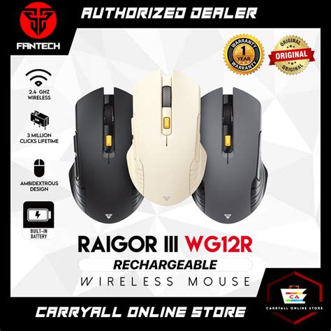 Fantech Raigor Iii Wg R Rechargeable Ghz Wireless Mouse