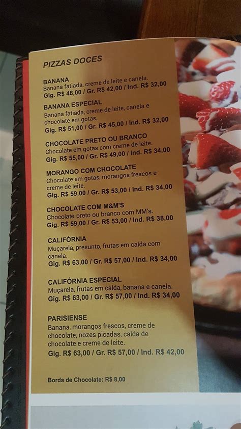 Menu Em Bc Pizza Deck Restaurante Balne Rio Cambori