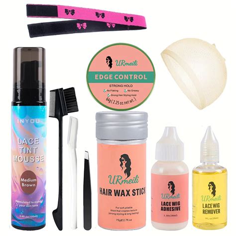 The Complete Hair Extension Kit Waterproof Lace Wig Glue Remover Wax Stick Edge Control Lace