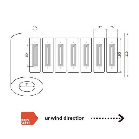 Iso15693 NFC Label 100x25mm NXP IcodeSlix RFID LABEL