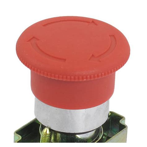 22mm Nc Red Mushroom Emergency Stop Push Button Switch 600v 10a N3 Ebay