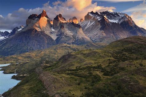 Torres Del Paine Wallpaper Nature Torres Del Paine National Park Patagonia Chile Sunset