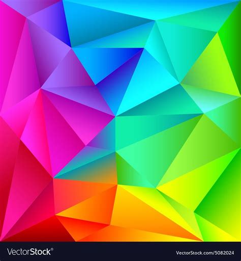 Colorful Geometric Shapes Pattern Vector Image On Vectorstock