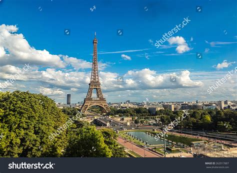 Aerial View Eiffel Tower Paris France Stock Photo 262017887 | Shutterstock