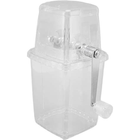 Broyeur Glace Manuel Multifonctionnel Antirouille Transparent Trahoo