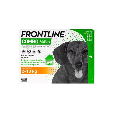 Frontline combo spot on chien S de 2 à 10kg 6 pipettes Pharmacie SARDA