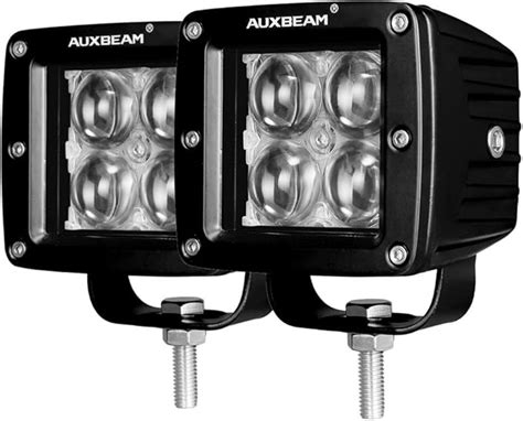 Amazon Auxbeam Inch Led Light Bar W Led Pods Fog Lights Square