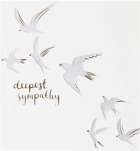 Caroline Gardner - Birds Sympathy card #SYM001