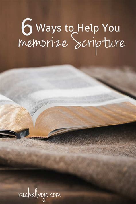 6 Ways To Help You With Bible Memory Verses