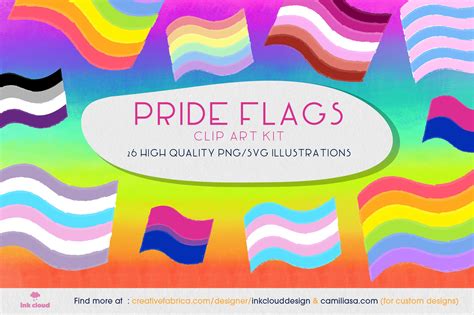 LGBTQ Flag ClipArt - Pride Month Rainbow Illustration Design (678408 ...