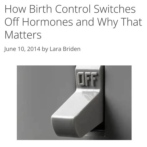 How Birth Control Switches Off Hormones and Why That Matters — IUD