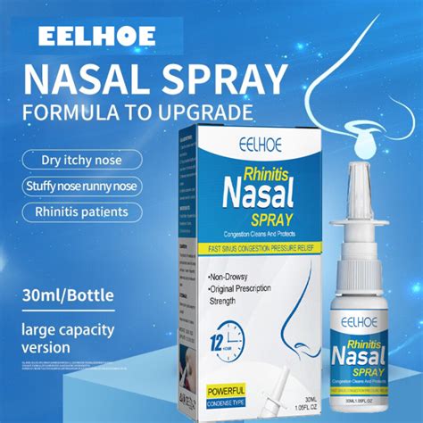 Authentic Eelhoe Rhinitis Nasal Spray Relieve Congestion Not Irritate Dryness Nasal Cavity