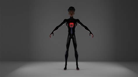 spiderman 3d blender spider man into the spider verse 3D model animated rigged | CGTrader