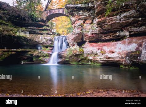 Falls At Hocking Hills Logan Ohio Stock Photo Alamy