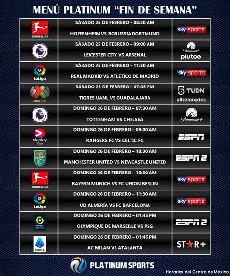 Invictos on Twitter RT PS SportsTV MENÚ PLATINUM FIN DE SEMANA