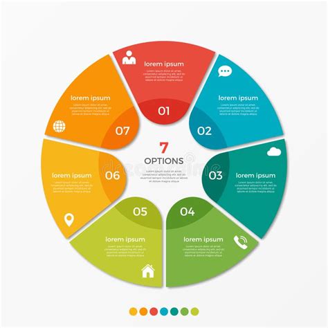 Calibre Infographic De Diagramme De Cercle Avec Options Illustration