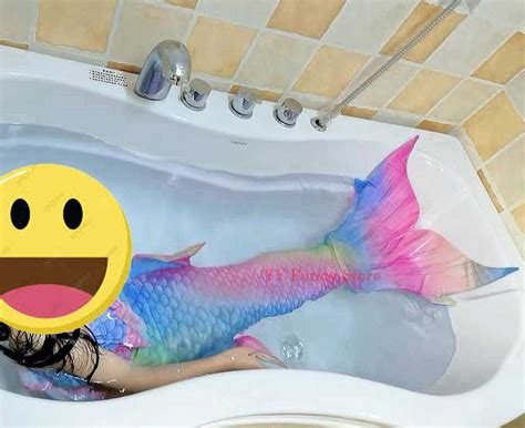Girls Mermaid Tail Swim Dress Princess Bikini Cosplay With Optional Monofin Outlettrends