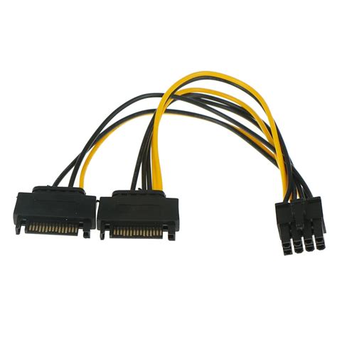 Cm In Male Pin To Pin Sata Cable Dual Sata Power Cable P To