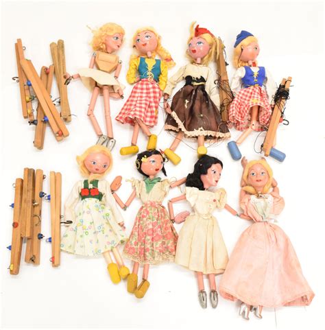 Lot 378 Pelham Puppets Group Of Ten Female Puppets