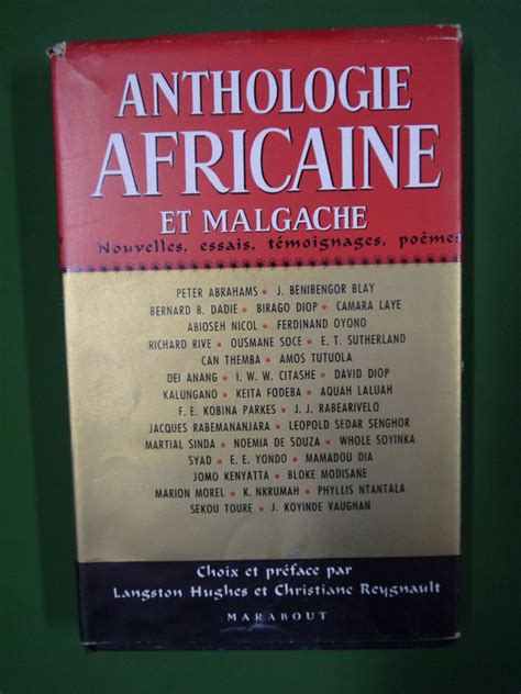 Bouquinerie Belgicana Anthologie Africaine Et Malgache Divers