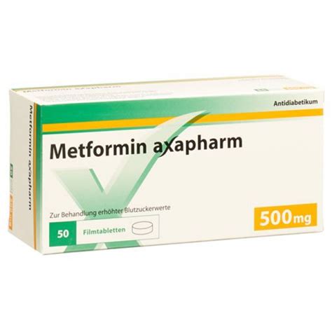 Метформин Аксафарм 500 мг 100 таблеток покрытых оболочкой