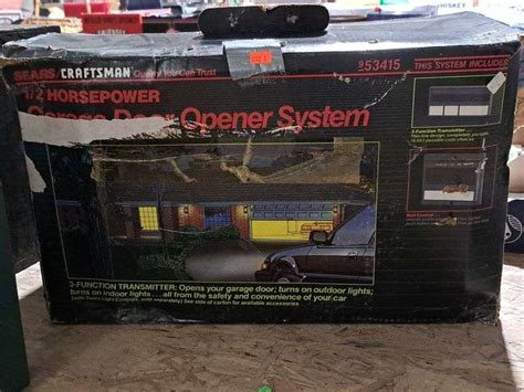 Sears craftsman 1/2 horsepower garage door opener system ⁹53415