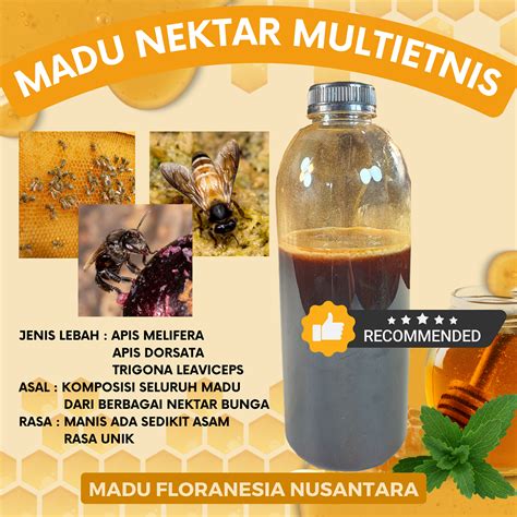 Jual MADU MURNI MADU ASLI NEKTAR RANDU 1 KG KUALITAS PREMIUM FULL