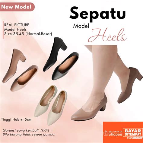 Jual Zavatu Sepatu Heels Formal Kantor Dokter Suster Perawat Pdh Kulit