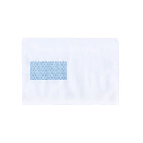 X White Wallet Gummed Window Lb Opaque Envelopes