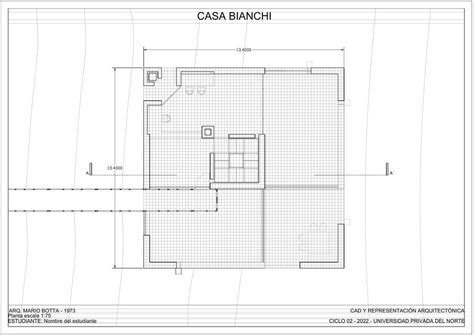 Plantas Casa Bianchi Mario Botta Model Fatima Ramos UDocz