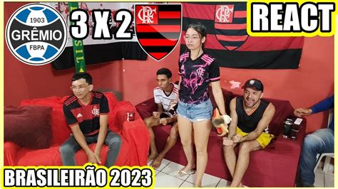 Rea Es Dos Flamenguistas Gr Mio X Flamengo Brasileir O React