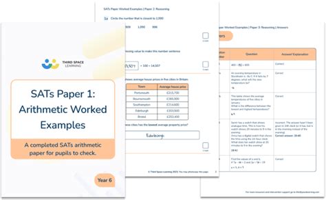 [FREE] SATs Papers Worked Examples - Third Space Learning