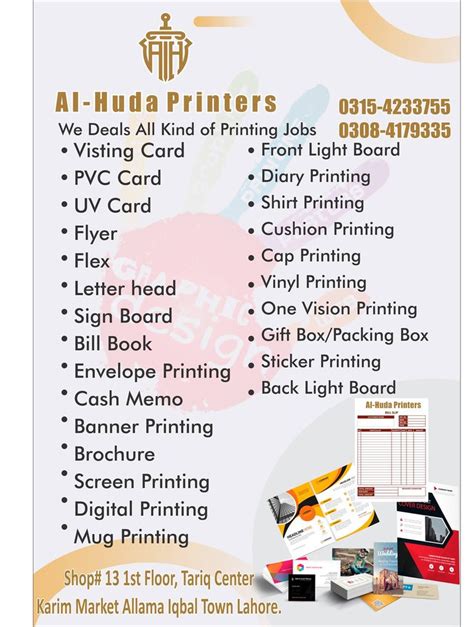 We Deal All Kinds Of Designing And Printing Services