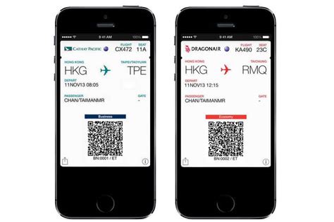 Cathay Pacific And Dragonair Make Mobile Boarding Pass Service