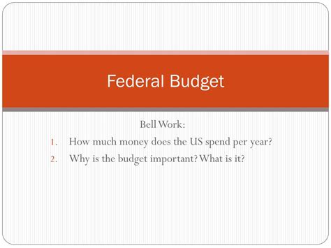 Ppt Federal Budget Powerpoint Presentation Free Download Id2053155