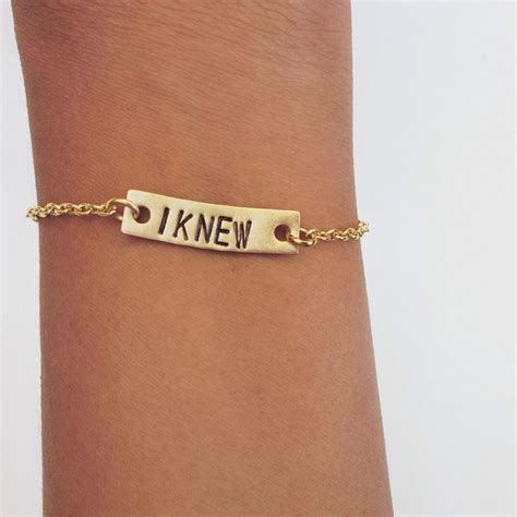 Custom Stamped Name Bracelet Personalized Name Bracelet Gold Name Bracelet Customized Jewelry