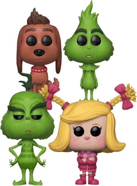 The Grinch 2018 Whoville Funko Pop Vinyl Bundle Set Of 4