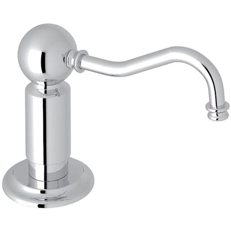 Rohl Polished Chrome 12 Oz Capacity Deck Mount Soap And Lotion Dispenser In The Soap And Lotion