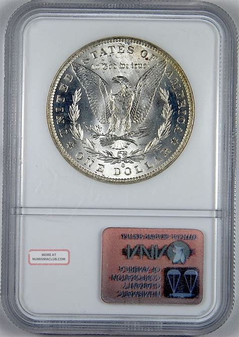 O Morgan Silver Dollar Ngc Ms Toned Oh