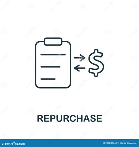 Repurchase Icon Monochrome Simple Stock Market Icon For Templates Web