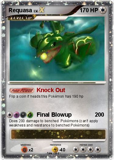 Pokémon Requasa 4 4 Knock Out My Pokemon Card