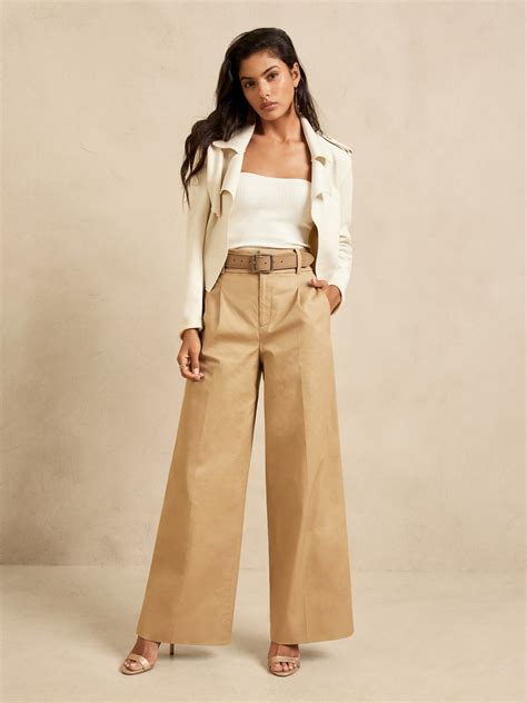 Palazzo Wide Leg Chino Pant Banana Republic Factory