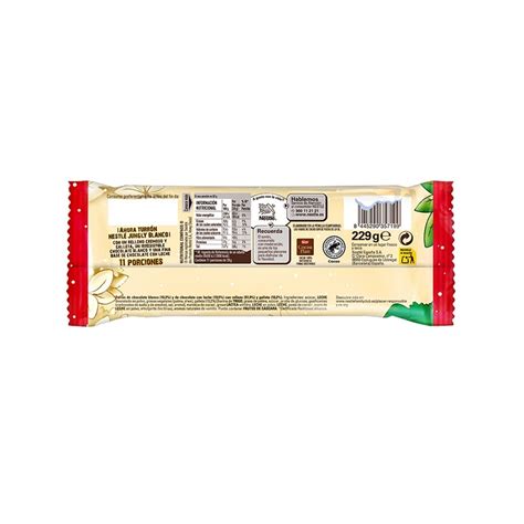 Nestlé Jungly Turrón De Chocolate Blanco Y Galleta 229 gr Avunto