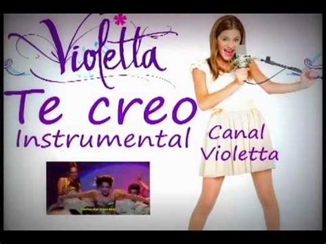 Violetta Te Creo Karaoke Instrumental Oficial YouTube