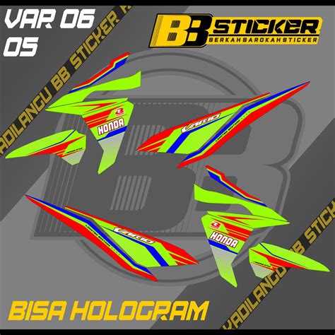 Stiker Motor Vario Led Bisa Hologram Sticker Striping Variasi Lis Motor