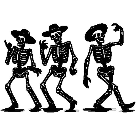 Dancing Skeletons Svg Download Free Svg Png