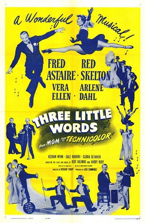 "Three Little Words" (1950). | Musical movies, Film posters vintage ...