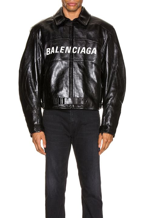 Balenciaga Biker Jacket In Black FWRD