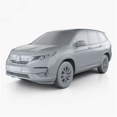 3d Honda Pilot Lx Model Turbosquid 1434815