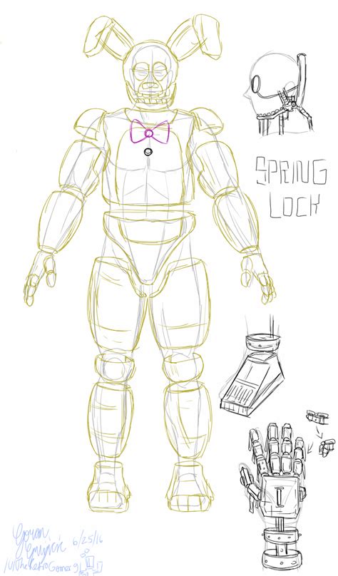 Realistic Spring-Suit (in my eyes). This drawing is of what I think a ...